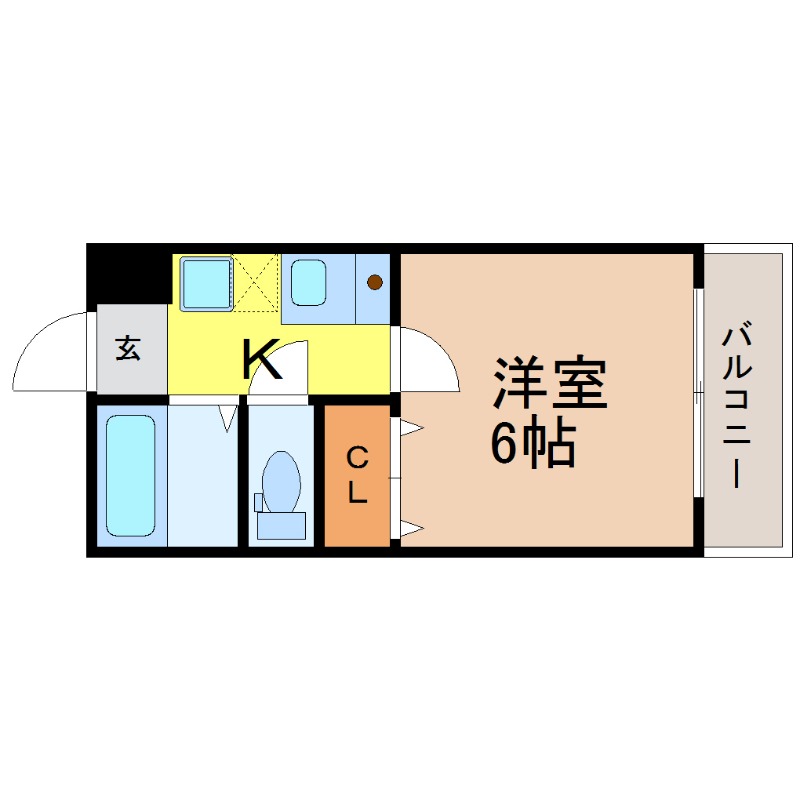 地下鉄名城線 西高蔵駅 徒歩7分 2階建 築7年の間取り写真