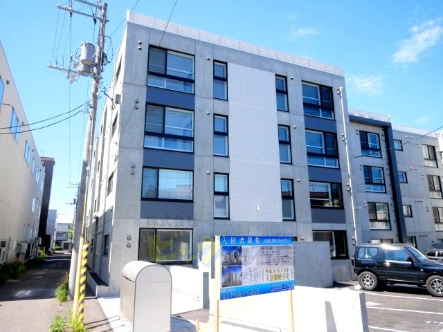 建物外観　都市ガス＋ネット無料のマンション募集開始です♪