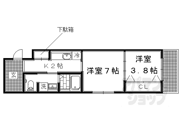 ヴィヴィ茶山の間取り写真