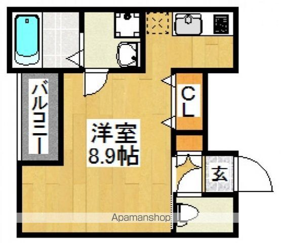 地下鉄空港線 藤崎駅 徒歩6分 5階建 築11年の間取り写真