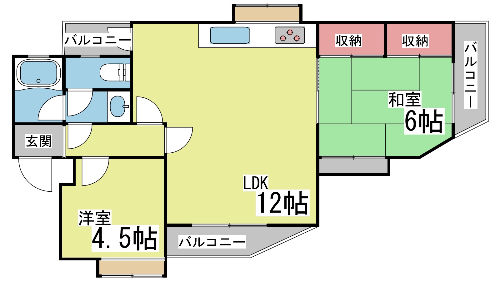 きまじゅうハイツの間取り