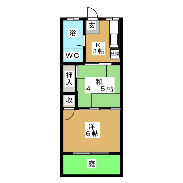 コーポ緑風の間取り