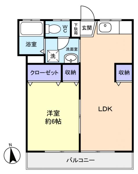 メゾンタカダヤ第２の間取り