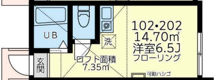 横浜市西区西戸部町のアパートの間取り