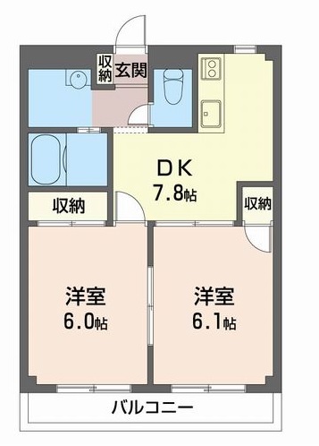 セントレー関町の間取り