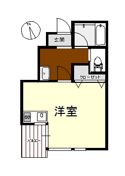 south wood apartmentの間取り