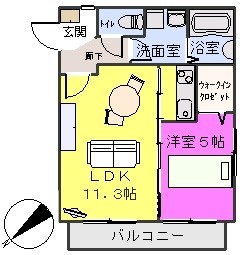 ステラ白木原の間取り