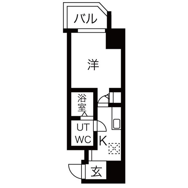神戸市中央区中町通のマンションの間取り