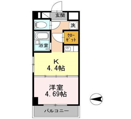 姫路市北条口のマンションの間取り