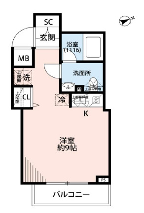 プレール・ドゥーク方南町の間取り