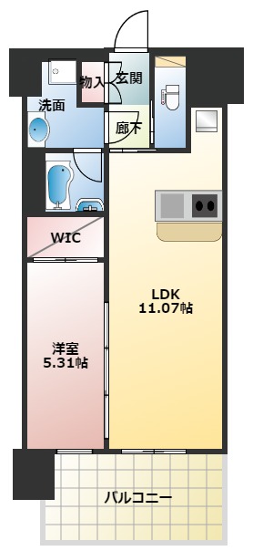 【プレジオ八戸ノ里の間取り】