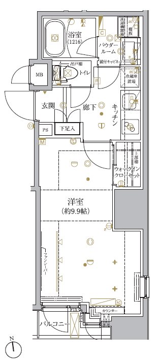 クレイシア神田淡路町の間取り