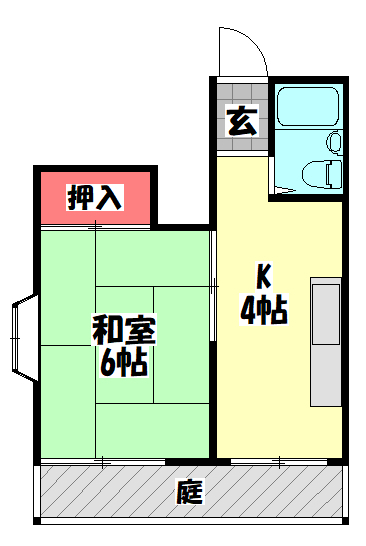 ベルメゾンＭの間取り