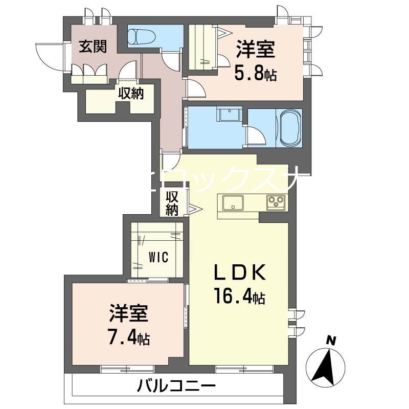 オークヒルズ南中野の間取り