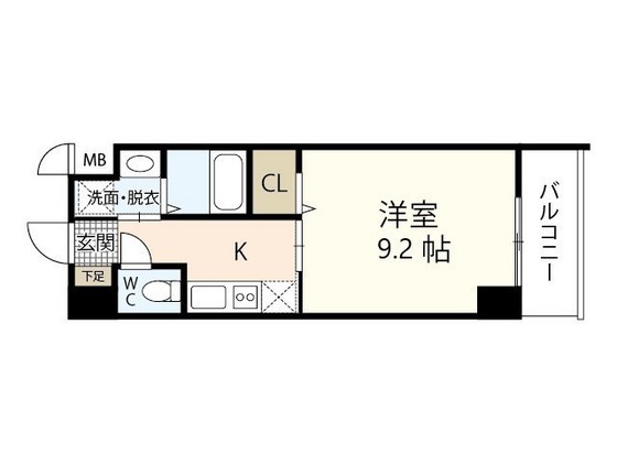 広島市南区宇品神田のマンションの間取り