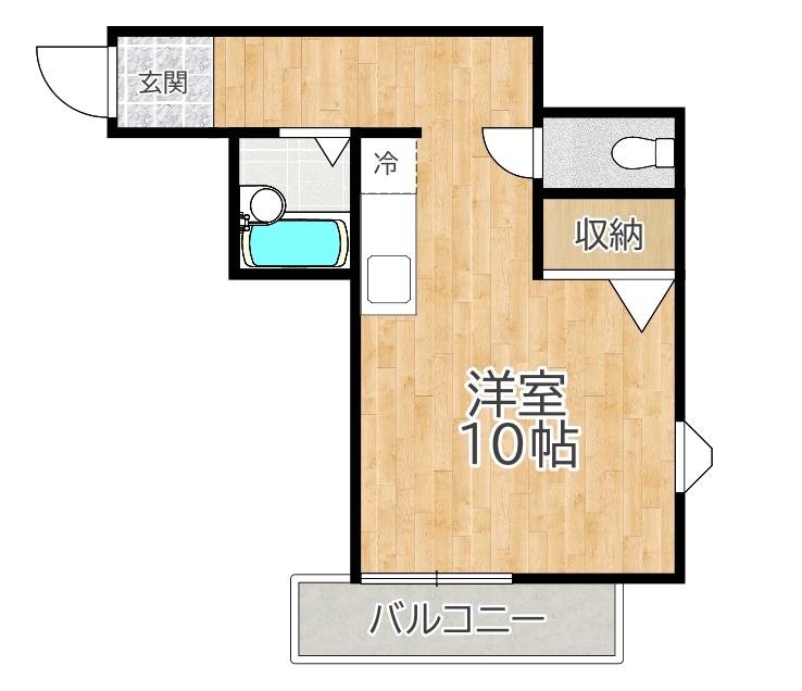 ドミシル野村の間取り