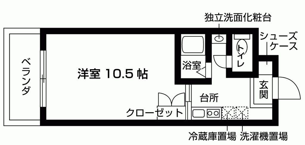 京都市北区紫野西野町のマンションの間取り