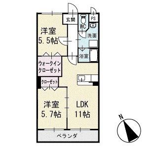 アビタシオンAの間取り