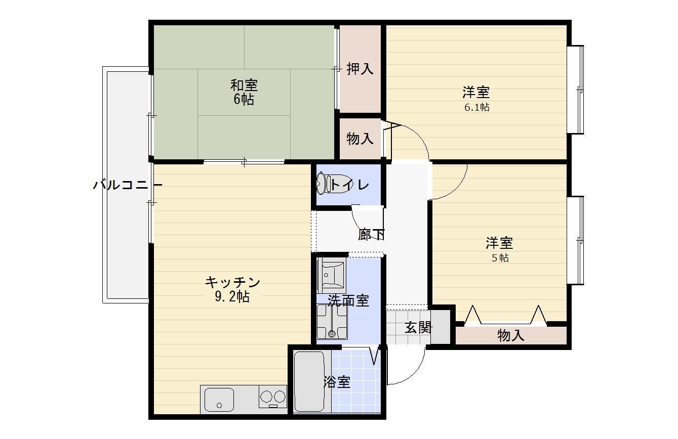 フォブール田窪の間取り