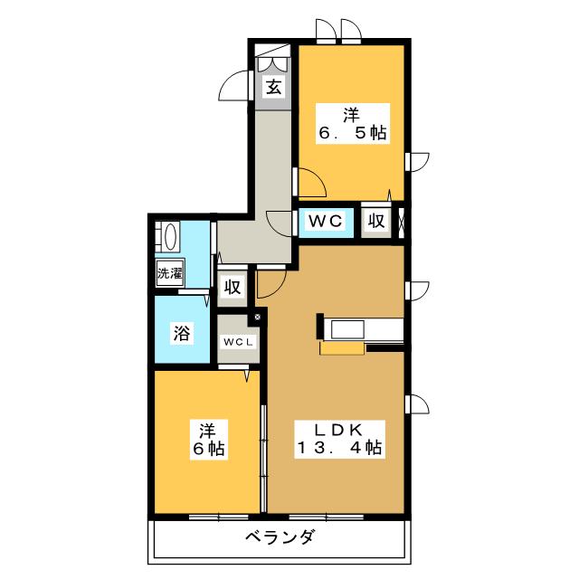 クレール道徳の間取り