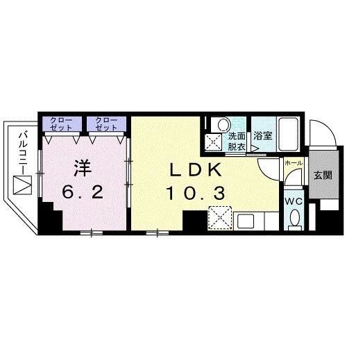 台東区竜泉のマンションの間取り