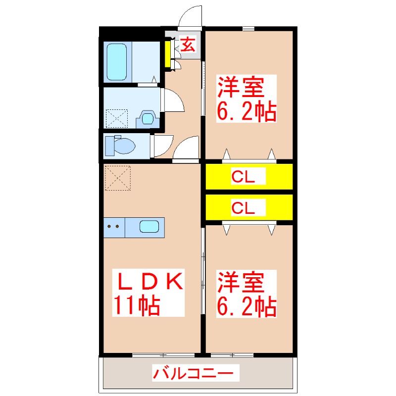 ロイヤルセンチュリー姶良　IIの間取り