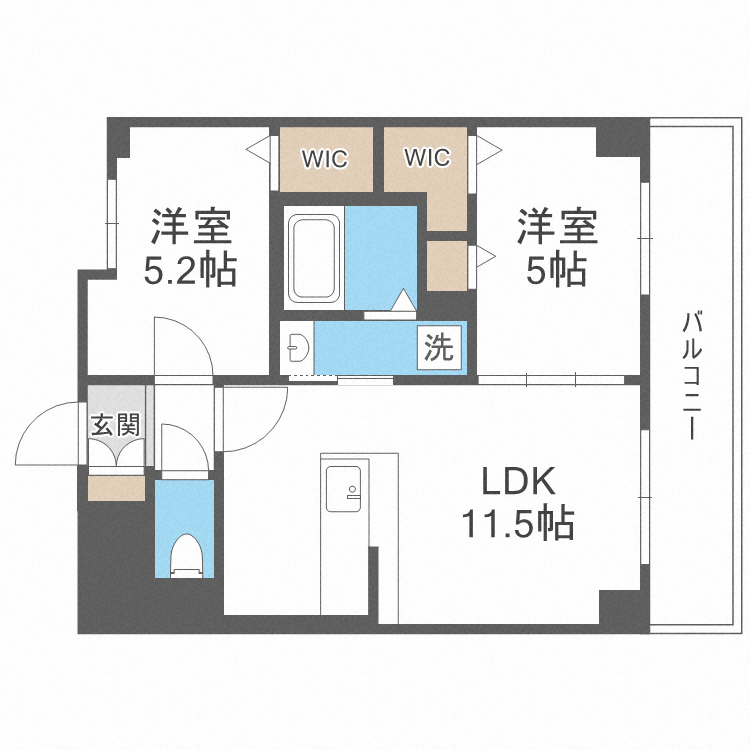 リエゾン東比恵の間取り