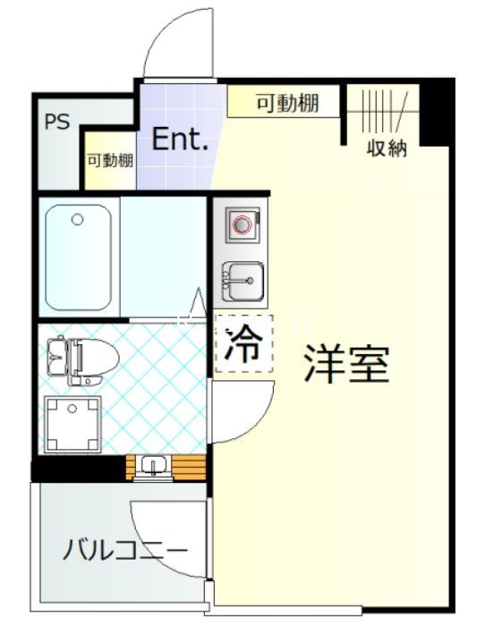 千代田区外神田のマンションの間取り