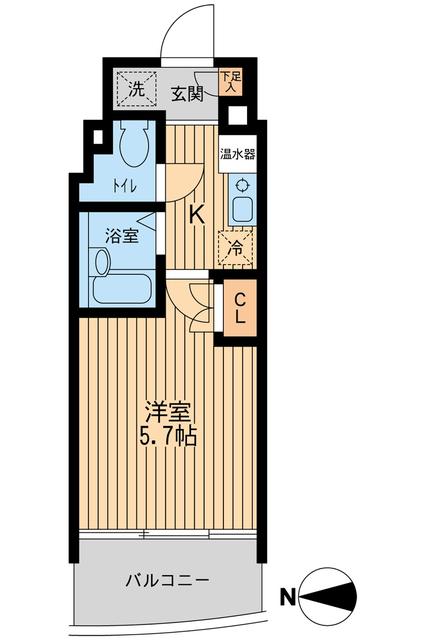 【江東区大島のマンションの間取り】