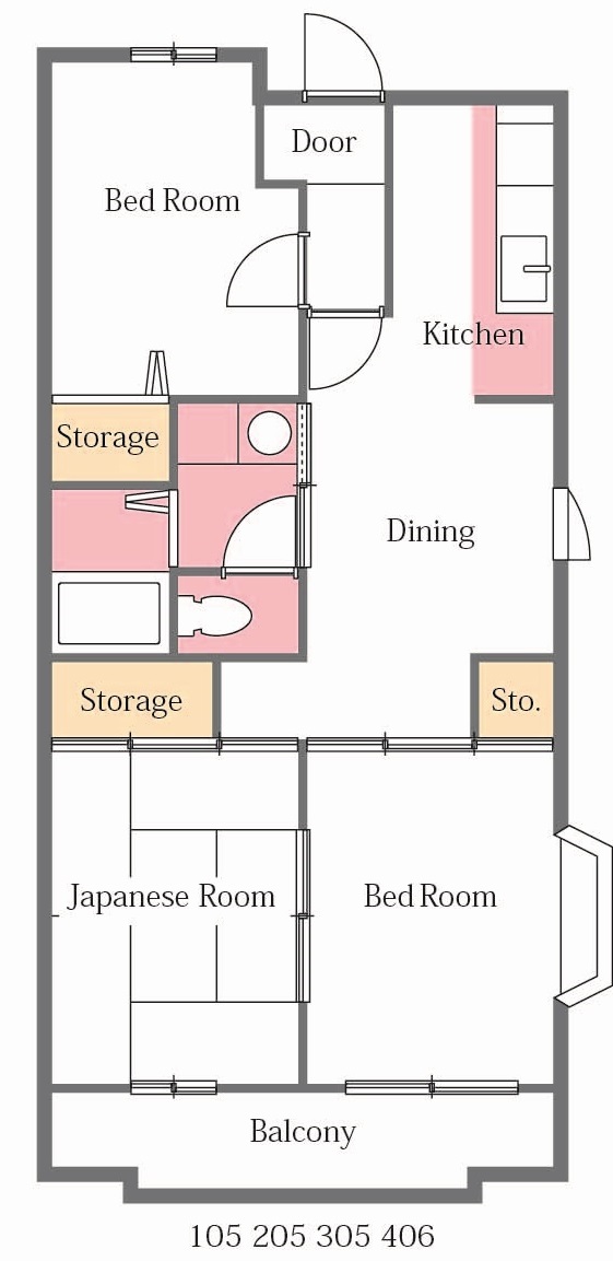 サンライフ南大塚B棟の間取り