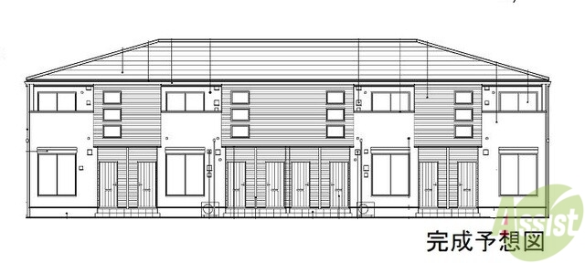 亘理郡亘理町字狐塚のアパートの建物外観