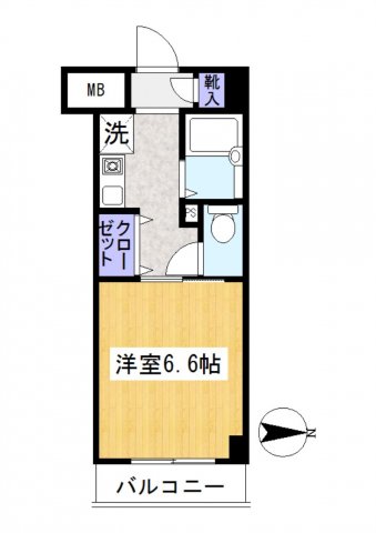 市川市堀之内のマンションの間取り