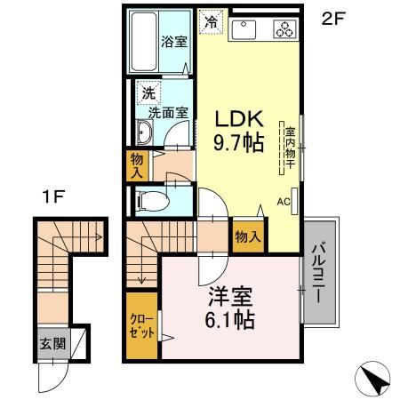 グレイス　ハマダの間取り