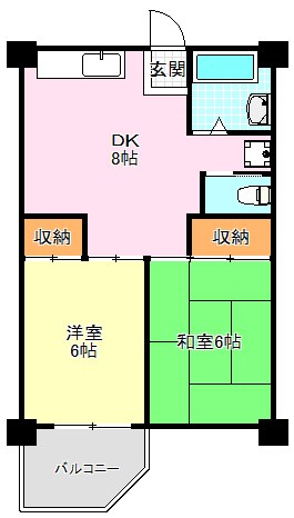 ビレッジハウス泉北栂タワーの間取り