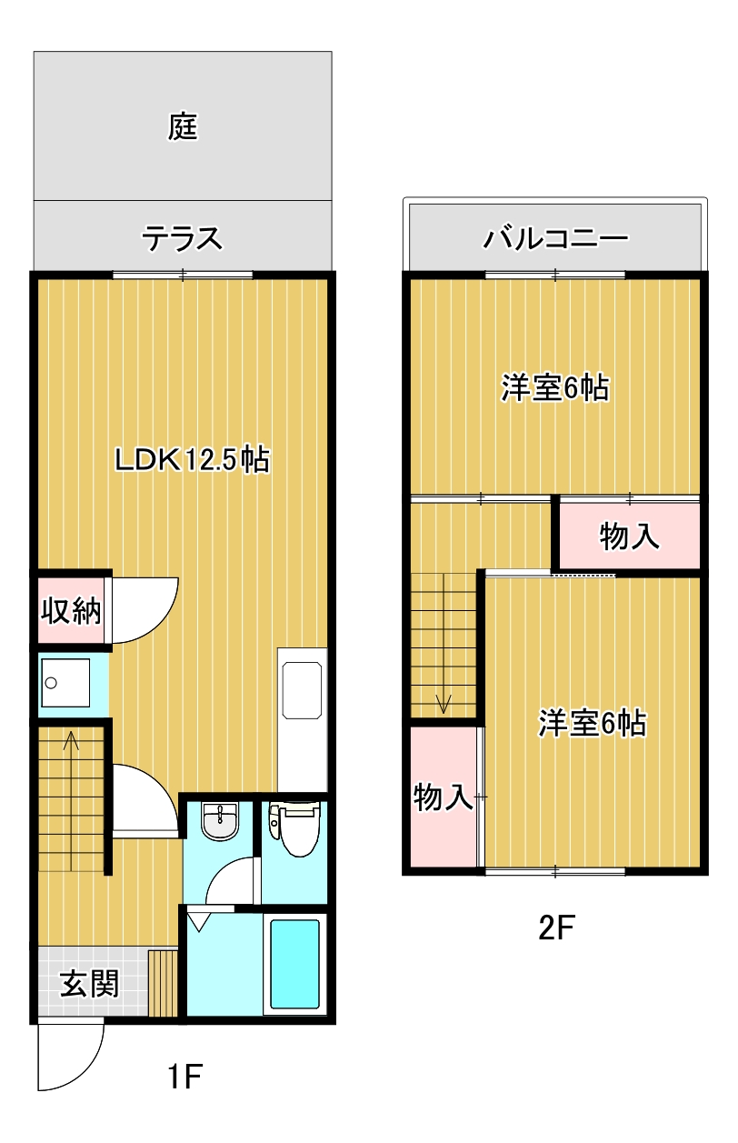 タウンハウス文京Bの間取り