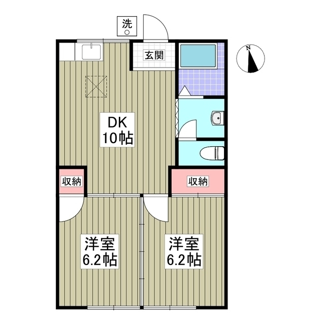 コーポゆりの間取り