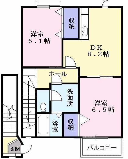 【コスモハイツ　Ａの間取り】