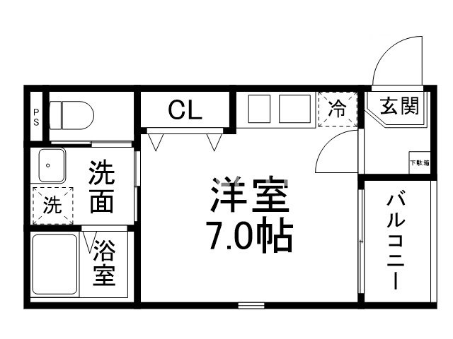 ハーモニーテラス唐橋門脇町の間取り