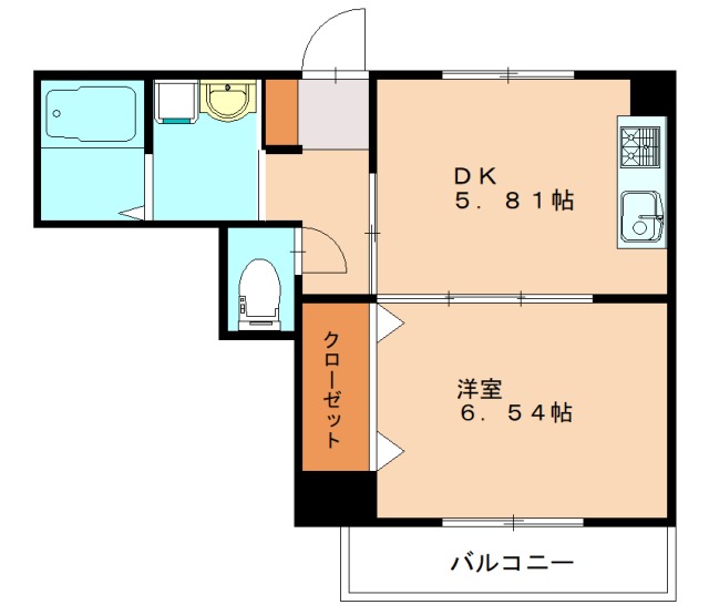 北九州市八幡西区折尾のマンションの間取り