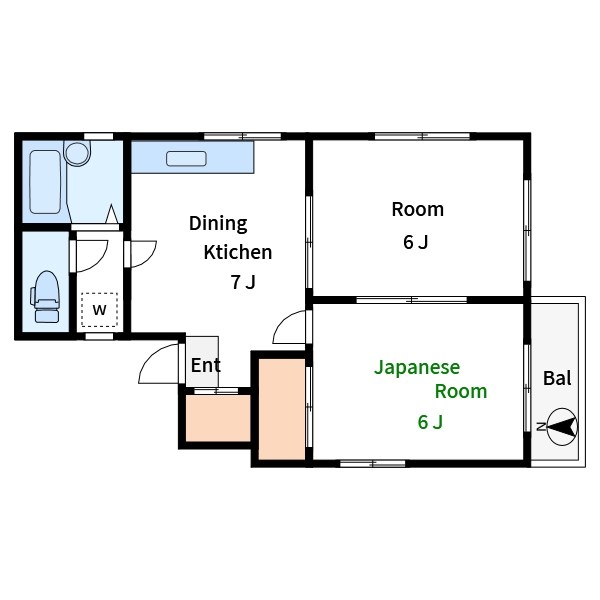 千葉コーポの間取り