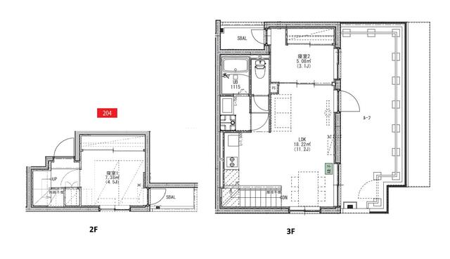 杉並区松庵のマンションの間取り