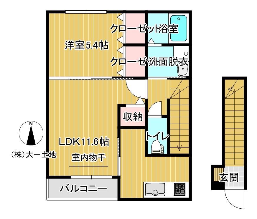 スカイコートＡ棟の間取り