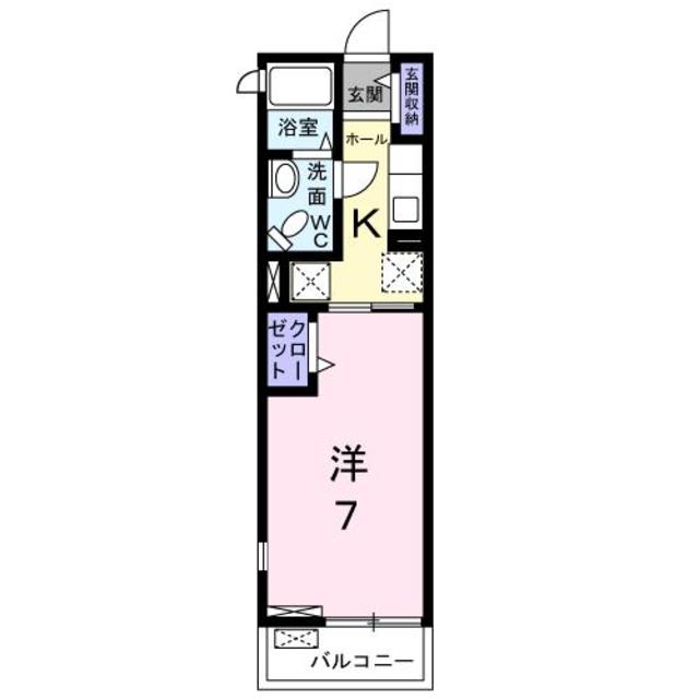 阪南市尾崎町のアパートの間取り