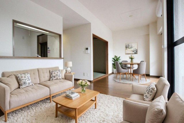 居室・リビング　ＣＧで家具等を配置したもので家具等は含まれません。