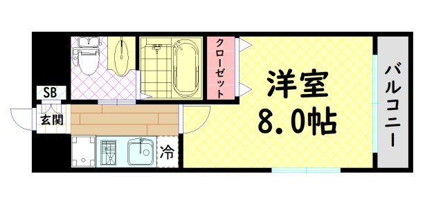 クリスタルグランツ北堀江の間取り写真