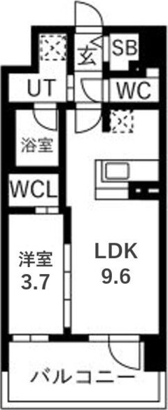 ソルテラスUMEDA NORTHの間取り写真