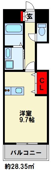 北九州モノレール 片野駅 徒歩5分 10階建 築1年の間取り写真