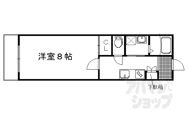地下鉄東西線 太秦天神川駅 徒歩11分 3階建 築9年の間取り写真