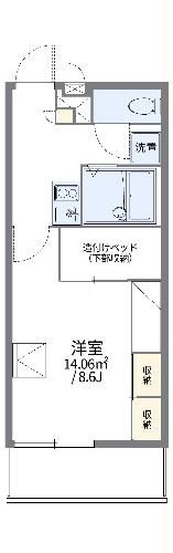 レオパレスrejoiceの間取り写真
