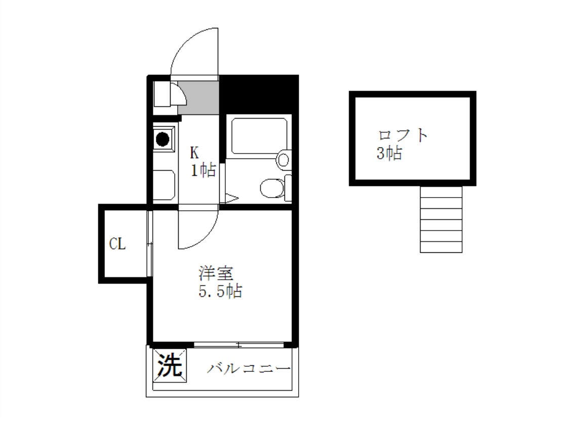 新河岸の間取り